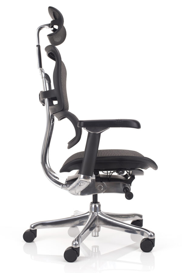 Bočni pogled na luksuznu ergonomsku uredsku stolicu Ergohuman