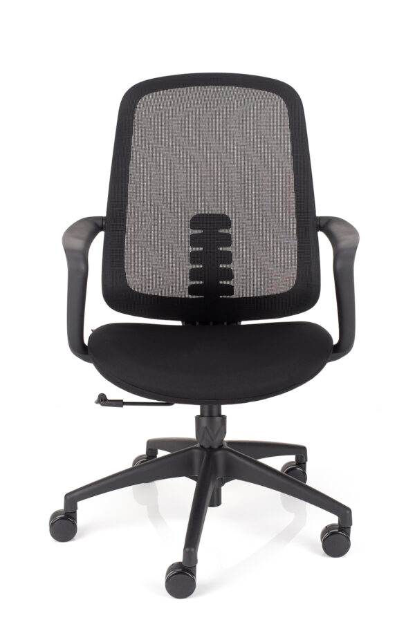 poceni stol leaf crne barve