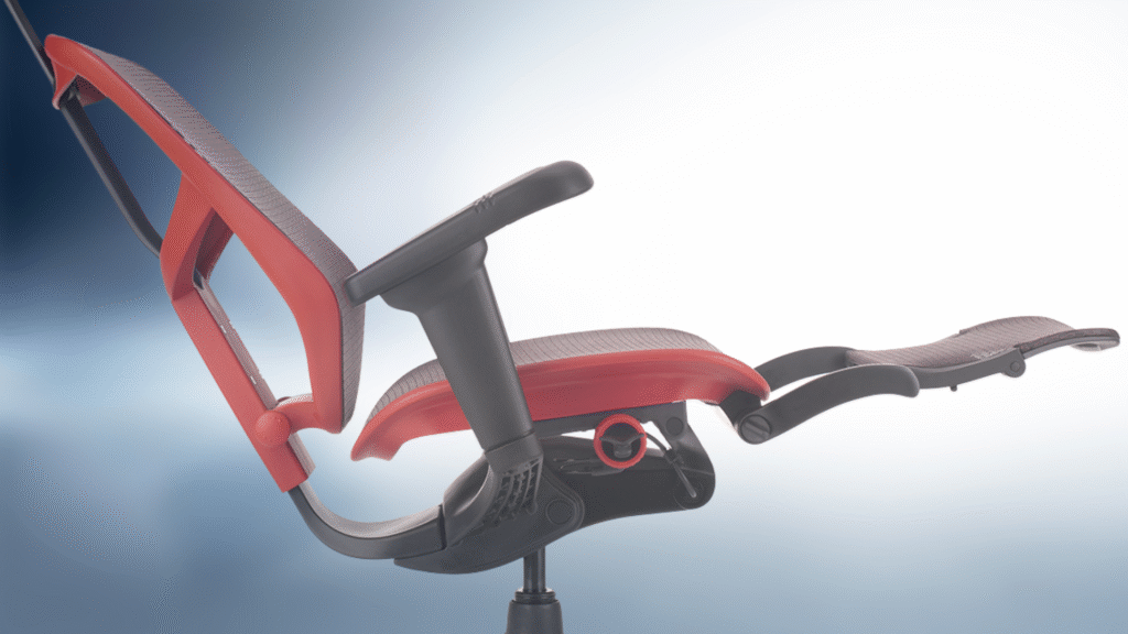 nastavljiv gaming stol enjoy ultra s podporo za noge v lezecem polozaju