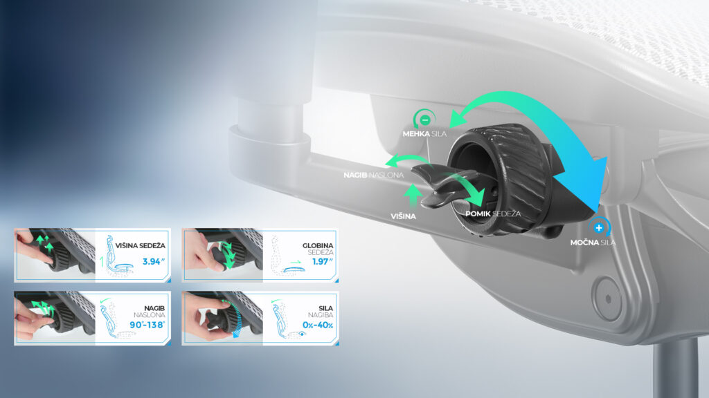 multifunkcijska rocica gaming stola enjoy ultra