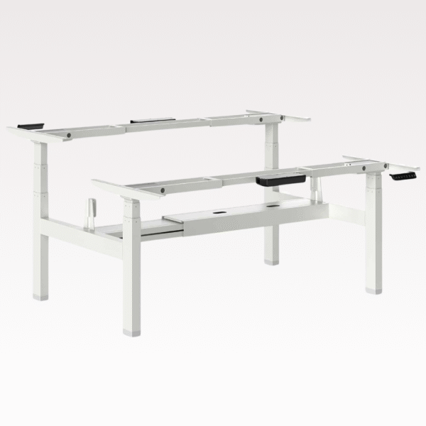podnozje dvizne mize double bele barve