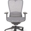 Uredska stolica Aeroflex MX, sive boje, s naslonom za glavu