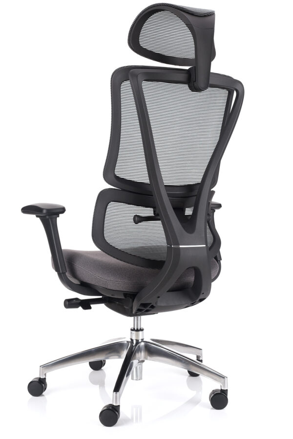 ergonomski pisarniski stol omix sive barve