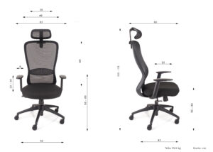 dimenzije ergonomske stolice aeroflex BX