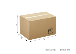 Dimenzije embalaže - Baron s podporo za noge