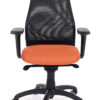 uredska stolica dinamično kretanje narančasto sjedalo