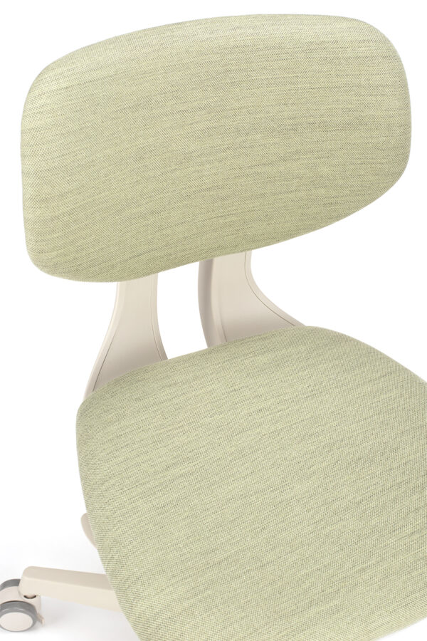 naslon in sedez otroskega stola buddy zelene barve