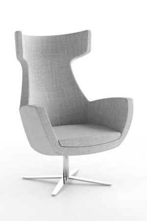 Elegantna Prestige fotelja s prepoznatljivim dizajnom za odmor i čeličnom školjkom.