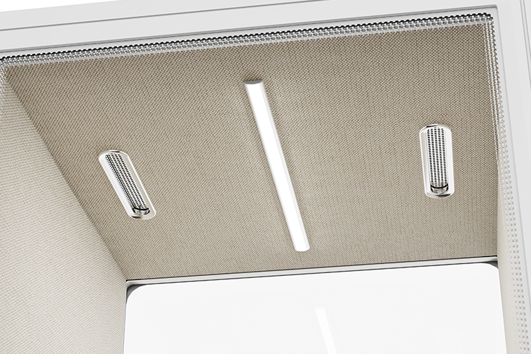 Uredska kabina Solo s LED rasvjetom i ventilacijom