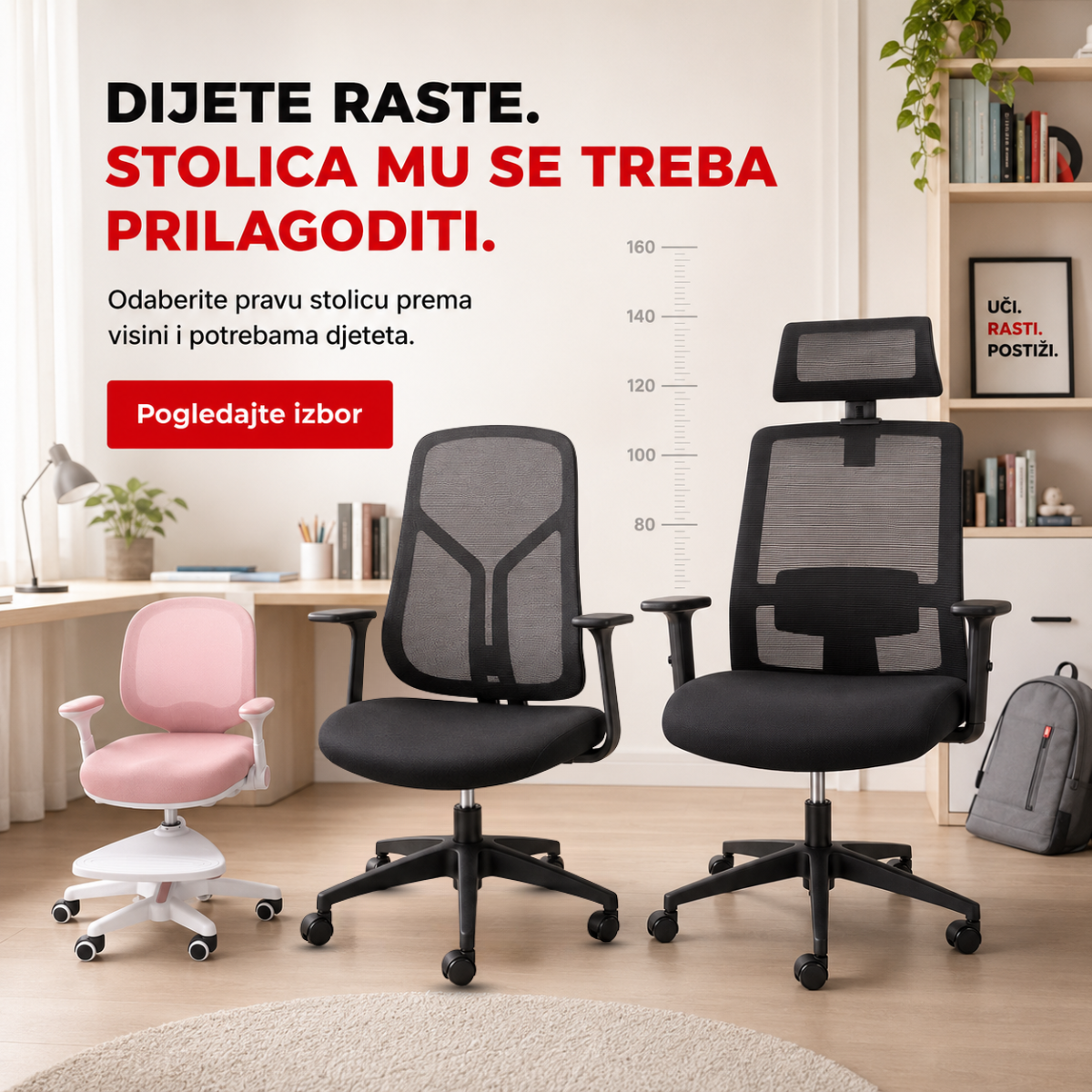 ergonomska stolica za dijete - kako je izabrati